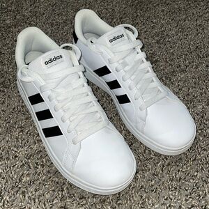 adidas Grand Court Lifestyle' Sneakers - Kids 6 or Women’s 7.5 White & Black